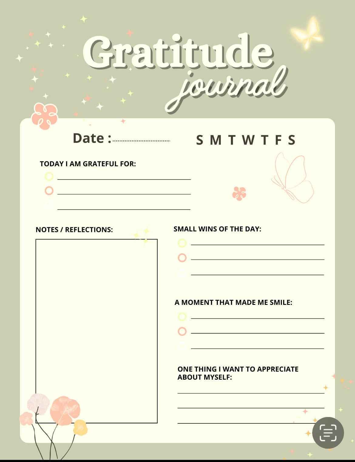 Self-Care Planner – 66-Page Wellness Journal for Mindful Reflection