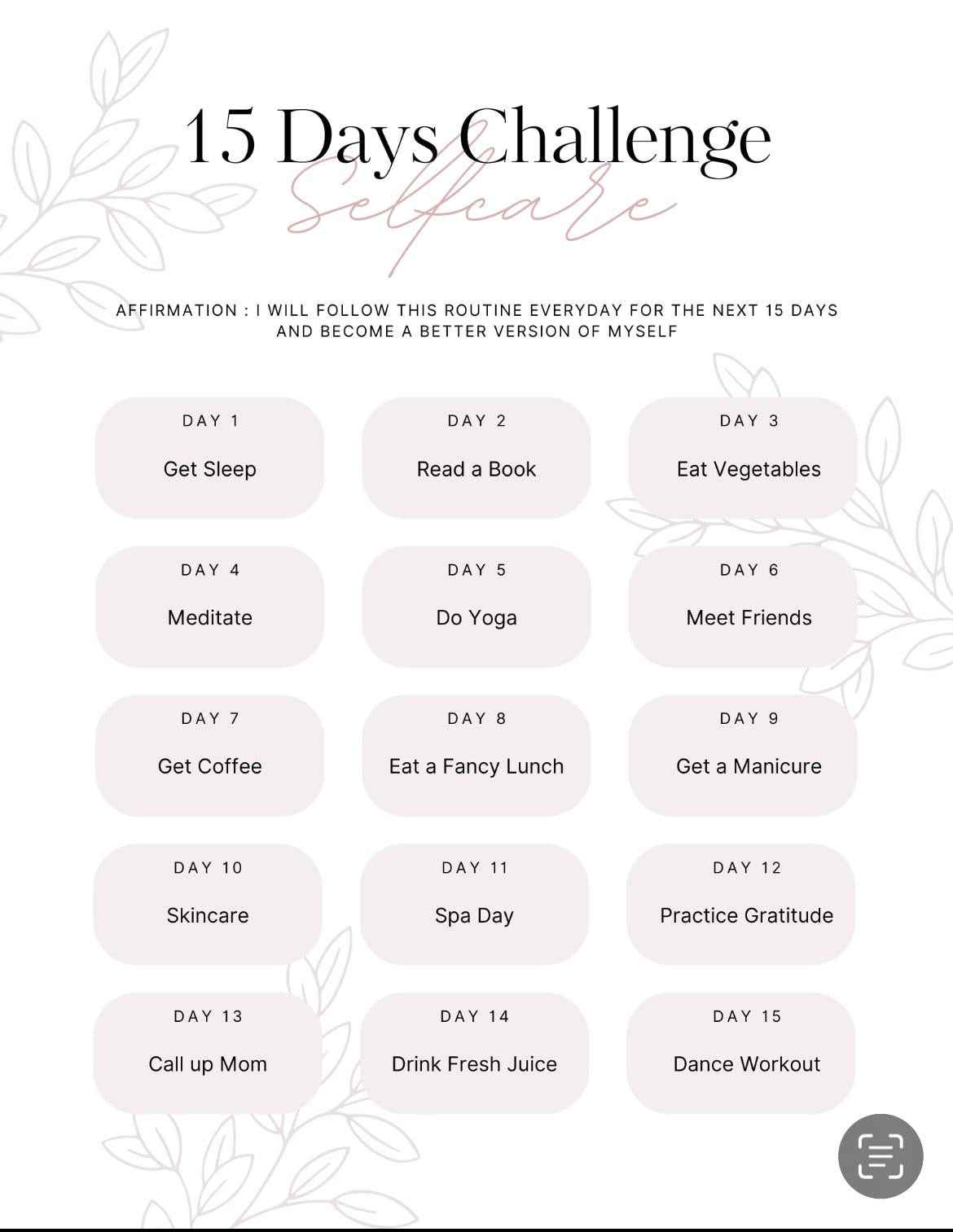 Self-Care Planner – 66-Page Wellness Journal for Mindful Reflection