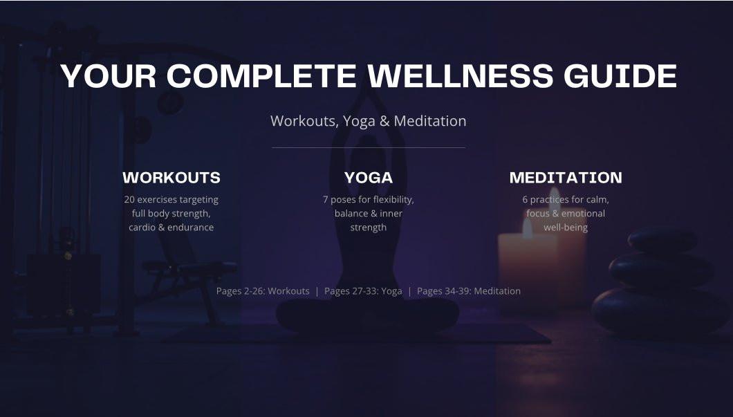 Complete Workout, Yoga & Meditation Guide - Holistic Nurish